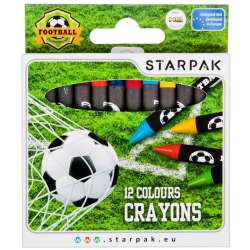 Kredki woskowe 12 kolorów Football (274534) - 1