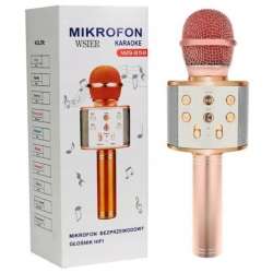 Mikrofon zabawkowy JYWK369-4 rose gold - 1