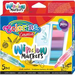 Markery do szkła 5 kolorów Creative Colorino (39637PTR) - 1