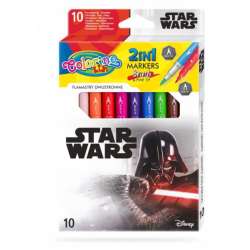 Flamastry dwustronne 10 kolorów Colorino Kids Star Wars (89502PTR) - 1