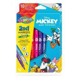 Flamastry dwustronne 10 kolorów Colorino Kids Mickey Myszka Miki (89892PTR) - 1