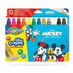Kredki 12 kolorów świecowe żelowe wykręcane w sztyfcie Mickey i Przyjaciele Colorino Kids 89946 (89946PTR) - 1