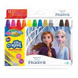 Kredki 12 kolorów świecowe żelowe wykręcane w sztyfcie Frozen. Kraina Lodu Colorino Kids 91109 (91109PTR) - 1
