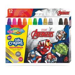 Kredki 12 kolorów świecowe żelowe wykręcane w sztyfcie Avengers Colorino Kids 91499 (91499PTR) - 1