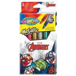 Flamastry 6 kolorów metaliczne Colorino Kids Avengers (91512PTR) - 1