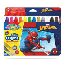 Kredki 12 kolorów świecowe żelowe wykręcane w sztyfcie Spiderman Colorino Kids 91888 (91888PTR) - 1