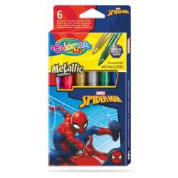 Flamastry 6 kolorów metaliczne Colorino Kids Spiderman (91901PTR) - 1