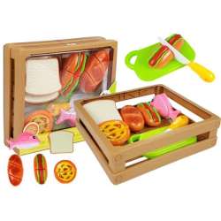 Zestaw do krojenia Hot Dog, ryba na rzepy w skrzynce Lean Toys (4451)