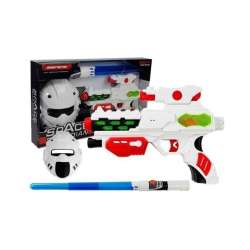 Pistolet laserowy z maską i mieczem świetlnym - 1