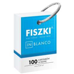 Fiszki in blanco. 100 kartoników w kratkę - 1