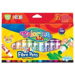 Flamastry zmywalne 12 kolorów Mini Colorino Kids (32117PTR) - 1