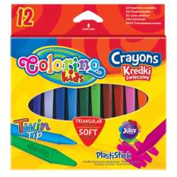 Kredki świecowe trójkątne plastikowe 12 kol. Colorino Kids 32667 (32667PTR) - 1