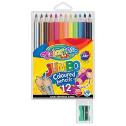 Kredki ołówkowe okrągłe Jumbo 12 kol + tem. Colorino Kids (33107PTR) - 1