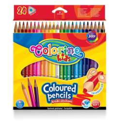Kredki ołówkowe trójkątne 24 kol Colorino Kids new (51828) - 1