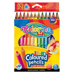 Kredki ołówkowe Jumbo trójkątne 12 kolorów Colorino kids 51859 (51859PTR) - 1
