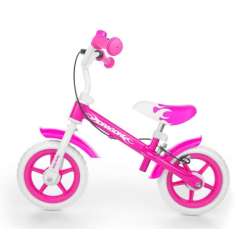 Rowerek biegowy Dragon z hamulcem różowy pink MILLY MALLY (0160 Milly DragHaPink) - 1