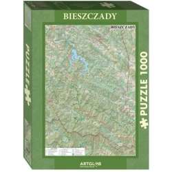 Puzzle 1000 - Bieszczady mapa turystyczna - 1