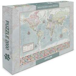 Puzzle 2000 - Świat polityczny m. stylizowana - 1