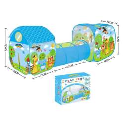Namiot dla dzieci 7141 zwierzątka z tunelem 100*70*243 cm (67761-LA007141) - 1
