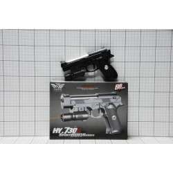Pistolet -imitacja broni HY-730B z cel.laserowym w pudeł (GE00018) - 5