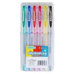 Długopisy brakatowe 6 kolorów