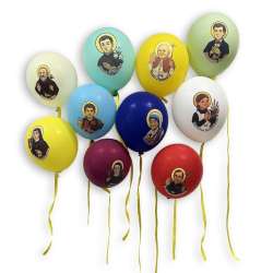 Balony z wizerunkami świętych (50szt)