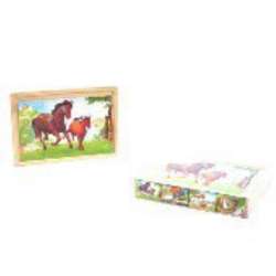 BRIMAREX PUZZLE DREWNIANE W SKRZYNCE -4 OBRAZKI (1534057) - 1