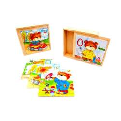 BRIMAREX DREWNIANE PUZZLE Z MISIEM (1535870) - 1