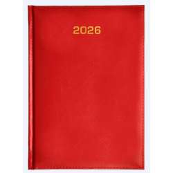 Kalendarz 2026 dzienny A5 Baladek czerwony