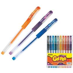 Długopisy żelowe brokatowe Glitter Gel Pen 10 kolorów Patio (89965PTR) - 1
