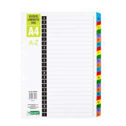 Przekładki kartonowe A-Z index laminowany D.RECT - 1