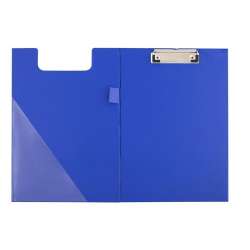Deska A5 PVC z klipsem i okładką niebieska D.RECT - 1