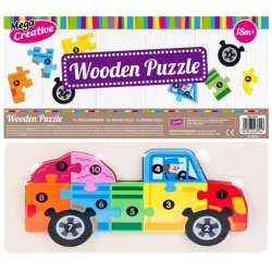 Układanka drewniana Auto 10el 14x30cm Wooden Puzzle MC (474356) - 1