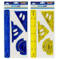 Zestaw geometryczny elastyczny 30cm 4 elementy Starpak mix cena za 1 szt (472400)