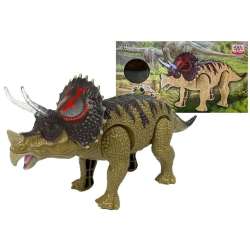 Dinozaur Triceratops zielony