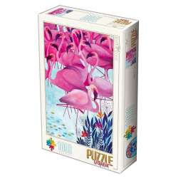 Puzzle 1000 Andrea Kurti, Flamingi - 1