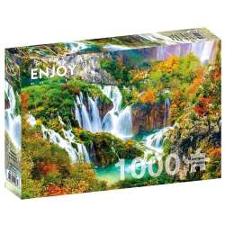 Puzzle 1000 Wodospady Plitwickie/Chorwacja
