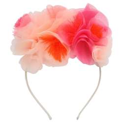 Opaska do włosów Bukiet kwiatów różowy (GXP-823010)