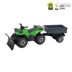 PLASTO Quad z pługiem i przyczepką 52 cm zielony PLA1601 (PLA1601000) - 1