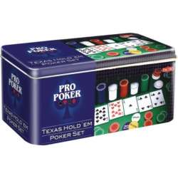 Pro Poker Texas Hold'em gra Tactic metalowa puszka (03095 TACTIC) - 1