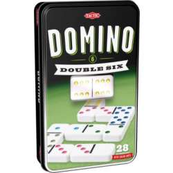 Domino szóstkowe klasyczna gra w puszce (53913 TACTIC)