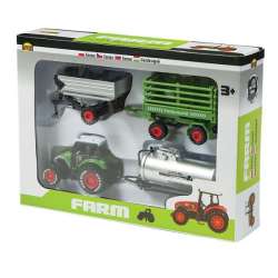 Mała farma - zestaw traktor z 3 przyczepami w pudełku 02245 DROMADER (130-02245) - 1
