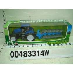 TRAKTOR Z PŁUGIEM, SKRĘTNE KOŁA, 2 KIEROWNICE (483314) - 6