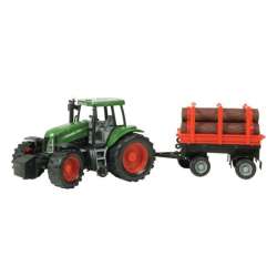 TRAKTOR Z PRZYCZEPĄ Z DREWNEM, 2 KIEROWNICE, SKRĘTNE KOŁ (483328) - 6