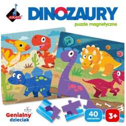 PROMO Genialny dzieciak Puzzle magnetyczne Dinozaury 118253 (6901440118253) - 1
