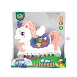 Zabawka muzyczna pianinko jednorożec na baterie (6901440120294)