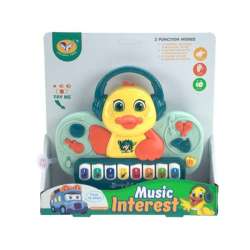 Zabawka muzyczna pianinko kaczka na baterie (6901440120300)