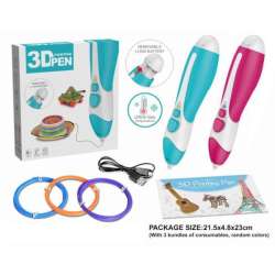 Długopis 3D + wkłady K9912 2wz, mix cena za 1 szt (DIF5953)