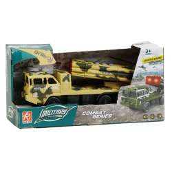 Samochód wojskowy z wyrzutnią rakiet