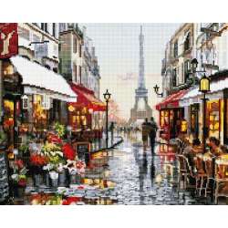 Diamentowa Mozaika Kocham cię! Paryż! 40x50cm IPICASSO (PD4050056) - 1